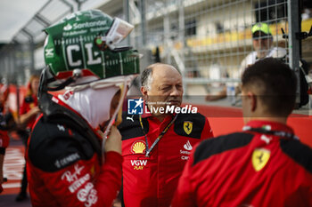 2023-10-21 - VASSEUR Frédéric (fra), Team Principal & General Manager of the Scuderia Ferrari, portrait LECLERC Charles (mco), Scuderia Ferrari SF-23, portrait during the 2023 Formula 1 Lenovo United States Grand Prix, 18th round of the 2023 Formula One World Championship from October 20 to 22, 2023 on the Circuit of The Americas, in Austin, USA - F1 - US GRAND PRIX 2023 - FORMULA 1 - MOTORS