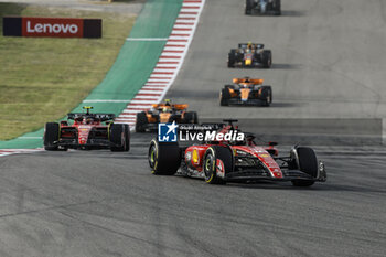 2023-10-22 - 16 LECLERC Charles (mco), Scuderia Ferrari SF-23, action 55 SAINZ Carlos (spa), Scuderia Ferrari SF-23, action during the 2023 Formula 1 Lenovo United States Grand Prix, 18th round of the 2023 Formula One World Championship from October 20 to 22, 2023 on the Circuit of The Americas, in Austin, USA - F1 - US GRAND PRIX 2023 - FORMULA 1 - MOTORS