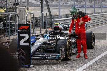 2023-10-22 - LECLERC Charles (mco), Scuderia Ferrari SF-23, portrait 44 HAMILTON Lewis (gbr), Mercedes AMG F1 Team W14, during the 2023 Formula 1 Lenovo United States Grand Prix, 18th round of the 2023 Formula One World Championship from October 20 to 22, 2023 on the Circuit of The Americas, in Austin, USA - F1 - US GRAND PRIX 2023 - FORMULA 1 - MOTORS
