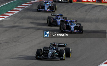 2023-10-22 - 63 RUSSELL George (gbr), Mercedes AMG F1 Team W14, action 10 GASLY Pierre (fra), Alpine F1 Team A523, action during the 2023 Formula 1 Lenovo United States Grand Prix, 18th round of the 2023 Formula One World Championship from October 20 to 22, 2023 on the Circuit of The Americas, in Austin, USA - F1 - US GRAND PRIX 2023 - FORMULA 1 - MOTORS