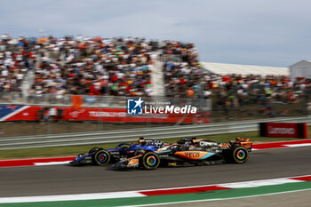 2023-10-22 - 81 PIASTRI Oscar (aus), McLaren F1 Team MCL60, action during the 2023 Formula 1 Lenovo United States Grand Prix, 18th round of the 2023 Formula One World Championship from October 20 to 22, 2023 on the Circuit of The Americas, in Austin, USA - F1 - US GRAND PRIX 2023 - FORMULA 1 - MOTORS