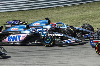 2023-10-22 - 10 GASLY Pierre (fra), Alpine F1 Team A523, action 31 OCON Esteban (fra), Alpine F1 Team A523, action during the 2023 Formula 1 Lenovo United States Grand Prix, 18th round of the 2023 Formula One World Championship from October 20 to 22, 2023 on the Circuit of The Americas, in Austin, USA - F1 - US GRAND PRIX 2023 - RACE - FORMULA 1 - MOTORS