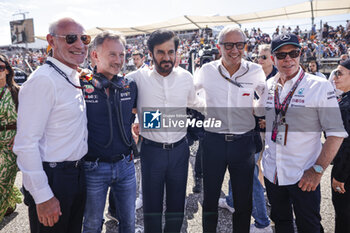2023-10-22 - BEN SULAYEM Mohammed (uae), President of the FIA, portrait DOMENICALI Stefano (ita), Chairman and CEO Formula One Group FOG, portrait Greg Maffei, American businessman portrait , Thomas Jacob Hilfiger, during the 2023 Formula 1 Lenovo United States Grand Prix, 18th round of the 2023 Formula One World Championship from October 20 to 22, 2023 on the Circuit of The Americas, in Austin, USA - F1 - US GRAND PRIX 2023 - RACE - FORMULA 1 - MOTORS
