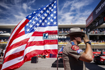 2023-10-22 - American soldier flag, drapeau during the 2023 Formula 1 Lenovo United States Grand Prix, 18th round of the 2023 Formula One World Championship from October 20 to 22, 2023 on the Circuit of The Americas, in Austin, USA - F1 - US GRAND PRIX 2023 - RACE - FORMULA 1 - MOTORS