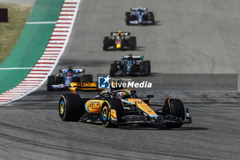 2023-10-22 - 81 PIASTRI Oscar (aus), McLaren F1 Team MCL60, action during the 2023 Formula 1 Lenovo United States Grand Prix, 18th round of the 2023 Formula One World Championship from October 20 to 22, 2023 on the Circuit of The Americas, in Austin, USA - F1 - US GRAND PRIX 2023 - RACE - FORMULA 1 - MOTORS