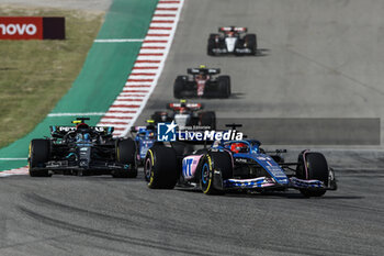 2023-10-22 - 31 OCON Esteban (fra), Alpine F1 Team A523, action 63 RUSSELL George (gbr), Mercedes AMG F1 Team W14, action during the 2023 Formula 1 Lenovo United States Grand Prix, 18th round of the 2023 Formula One World Championship from October 20 to 22, 2023 on the Circuit of The Americas, in Austin, USA - F1 - US GRAND PRIX 2023 - RACE - FORMULA 1 - MOTORS