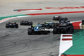 2023-10-22 - 18 STROLL Lance (can), Aston Martin F1 Team AMR23, action 20 MAGNUSSEN Kevin (den), Haas F1 Team VF-23 Ferrari, action during the 2023 Formula 1 Lenovo United States Grand Prix, 18th round of the 2023 Formula One World Championship from October 20 to 22, 2023 on the Circuit of The Americas, in Austin, USA - F1 - US GRAND PRIX 2023 - RACE - FORMULA 1 - MOTORS