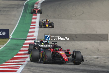 2023-10-22 - 16 LECLERC Charles (mco), Scuderia Ferrari SF-23, action during the 2023 Formula 1 Lenovo United States Grand Prix, 18th round of the 2023 Formula One World Championship from October 20 to 22, 2023 on the Circuit of The Americas, in Austin, USA - F1 - US GRAND PRIX 2023 - RACE - FORMULA 1 - MOTORS