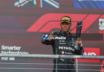 2023-10-22 - HAMILTON Lewis (gbr), Mercedes AMG F1 Team W14, portrait podium during the 2023 Formula 1 Lenovo United States Grand Prix, 18th round of the 2023 Formula One World Championship from October 20 to 22, 2023 on the Circuit of The Americas, in Austin, USA - F1 - US GRAND PRIX 2023 - RACE - FORMULA 1 - MOTORS