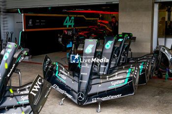 2023-10-26 - Mercedes AMG F1 Team W14, mechanical detail of front wings during the 2023 Formula 1 Grand Premio de la Ciudad de Mexico, 19th round of the 2023 Formula One World Championship from October 27 to 29, 2023 on the Autodromo Hermanos Rodriguez, in Mexico City, Mexico - F1 - MEXICO CITY GRAND PRIX 2023 - FORMULA 1 - MOTORS