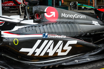 2023-10-27 - Haas F1 Team VF-23 Ferrari, Mechanical detail of engine cover, sidepods and cooling vents during the 2023 Formula 1 Grand Premio de la Ciudad de Mexico, 19th round of the 2023 Formula One World Championship from October 27 to 29, 2023 on the Autodromo Hermanos Rodriguez, in Mexico City, Mexico - F1 - MEXICO CITY GRAND PRIX 2023 - FORMULA 1 - MOTORS