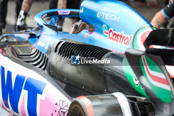 2023-10-27 - Alpine F1 Team A523, mechanical detail of rear engine cover and cooling vents during the 2023 Formula 1 Grand Premio de la Ciudad de Mexico, 19th round of the 2023 Formula One World Championship from October 27 to 29, 2023 on the Autodromo Hermanos Rodriguez, in Mexico City, Mexico - F1 - MEXICO CITY GRAND PRIX 2023 - FORMULA 1 - MOTORS
