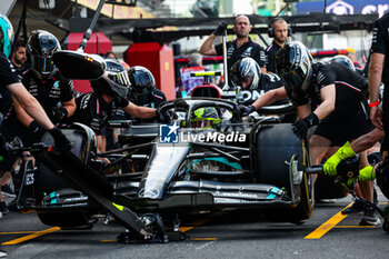 2023-10-27 - 44 HAMILTON Lewis (gbr), Mercedes AMG F1 Team W14, action pitstop during the 2023 Formula 1 Grand Premio de la Ciudad de Mexico, 19th round of the 2023 Formula One World Championship from October 27 to 29, 2023 on the Autodromo Hermanos Rodriguez, in Mexico City, Mexico - F1 - MEXICO CITY GRAND PRIX 2023 - FORMULA 1 - MOTORS