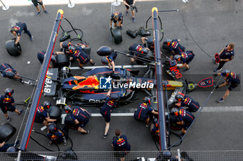 2023-10-28 - Red Bull Racing pitstop practice during the 2023 Formula 1 Grand Premio de la Ciudad de Mexico, 19th round of the 2023 Formula One World Championship from October 27 to 29, 2023 on the Autodromo Hermanos Rodriguez, in Mexico City, Mexico - F1 - MEXICO CITY GRAND PRIX 2023 - FORMULA 1 - MOTORS