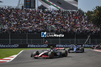 2023-10-29 - 27 HULKENBERG Nico (ger), Haas F1 Team VF-23 Ferrari, action during the 2023 Formula 1 Grand Premio de la Ciudad de Mexico, 19th round of the 2023 Formula One World Championship from October 27 to 29, 2023 on the Autodromo Hermanos Rodriguez, in Mexico City, Mexico - F1 - MEXICO CITY GRAND PRIX 2023 - RACE - FORMULA 1 - MOTORS