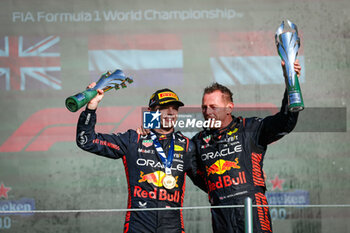 2023-10-30 - VERSTAPPEN Max (ned), Red Bull Racing RB19, portrait celebrating victory during the 2023 Formula 1 Grand Premio de la Ciudad de Mexico, 19th round of the 2023 Formula One World Championship from October 27 to 29, 2023 on the Autodromo Hermanos Rodriguez, in Mexico City, Mexico - F1 - MEXICO CITY GRAND PRIX 2023 - RACE - FORMULA 1 - MOTORS