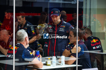 2023-11-02 - WHEATLEY Jonathan (gbr), Team Manager of Red Bull Racing, VERSTAPPEN Max (ned), Red Bull Racing RB19, PEREZ Sergio (mex), Red Bull Racing RB19, WACHE Pierre (fra), Technical Director of Red Bull Racing, portrait during the 2023 Formula 1 Rolex Grande Premio de Sao Paulo, 20th round of the 2023 Formula One World Championship from November 3 to 5, 2023 on the Autodromo José Carlos Pace, in Sao Paulo, Brazil - F1 - SAO PAULO GRAND PRIX 2023 - FORMULA 1 - MOTORS