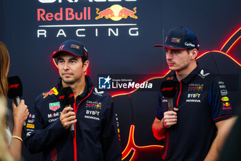 2023-11-02 - PEREZ Sergio (mex), Red Bull Racing RB19, VERSTAPPEN Max (ned), Red Bull Racing RB19, portrait during the 2023 Formula 1 Rolex Grande Premio de Sao Paulo, 20th round of the 2023 Formula One World Championship from November 3 to 5, 2023 on the Autodromo José Carlos Pace, in Sao Paulo, Brazil - F1 - SAO PAULO GRAND PRIX 2023 - FORMULA 1 - MOTORS