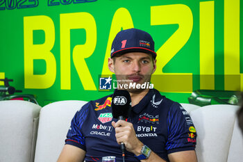 2023-11-02 - VERSTAPPEN Max (ned), Red Bull Racing RB19, portrait during the 2023 Formula 1 Rolex Grande Premio de Sao Paulo, 20th round of the 2023 Formula One World Championship from November 3 to 5, 2023 on the Autodromo José Carlos Pace, in Sao Paulo, Brazil - F1 - SAO PAULO GRAND PRIX 2023 - FORMULA 1 - MOTORS