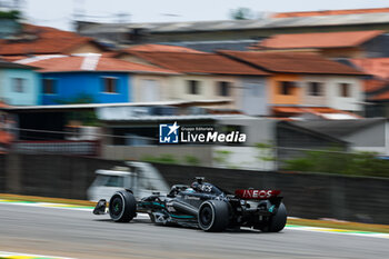 2023-11-03 - 63 RUSSELL George (gbr), Mercedes AMG F1 Team W14, action during the 2023 Formula 1 Rolex Grande Premio de Sao Paulo, 20th round of the 2023 Formula One World Championship from November 3 to 5, 2023 on the Autodromo José Carlos Pace, in Sao Paulo, Brazil - F1 - SAO PAULO GRAND PRIX 2023 - FORMULA 1 - MOTORS