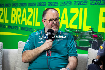 2023-11-03 - MCCULLOUGH Tom, Performance Engineering Director of Aston Martin F1 Team, portrait during the 2023 Formula 1 Rolex Grande Premio de Sao Paulo, 20th round of the 2023 Formula One World Championship from November 3 to 5, 2023 on the Autodromo José Carlos Pace, in Sao Paulo, Brazil - F1 - SAO PAULO GRAND PRIX 2023 - FORMULA 1 - MOTORS