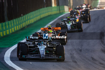 2023-11-04 - 63 RUSSELL George (gbr), Mercedes AMG F1 Team W14, action during the 2023 Formula 1 Rolex Grande Premio de Sao Paulo, 20th round of the 2023 Formula One World Championship from November 3 to 5, 2023 on the Autodromo José Carlos Pace, in Sao Paulo, Brazil - F1 - SAO PAULO GRAND PRIX 2023 - FORMULA 1 - MOTORS