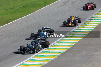 2023-11-04 - 63 RUSSELL George (gbr), Mercedes AMG F1 Team W14, 44 HAMILTON Lewis (gbr), Mercedes AMG F1 Team W14, action during the 2023 Formula 1 Rolex Grande Premio de Sao Paulo, 20th round of the 2023 Formula One World Championship from November 3 to 5, 2023 on the Autodromo José Carlos Pace, in Sao Paulo, Brazil - F1 - SAO PAULO GRAND PRIX 2023 - FORMULA 1 - MOTORS
