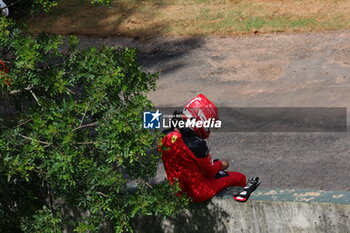2023-11-05 - 16 LECLERC Charles (mco), Scuderia Ferrari SF-23, action crash, accident, during the 2023 Formula 1 Rolex Grande Premio de Sao Paulo, 20th round of the 2023 Formula One World Championship from November 3 to 5, 2023 on the Autodromo José Carlos Pace, in Sao Paulo, Brazil - F1 - SAO PAULO GRAND PRIX 2023 - RACE - FORMULA 1 - MOTORS