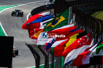 2023-11-05 - 63 RUSSELL George (gbr), Mercedes AMG F1 Team W14, action during the 2023 Formula 1 Rolex Grande Premio de Sao Paulo, 20th round of the 2023 Formula One World Championship from November 3 to 5, 2023 on the Autodromo José Carlos Pace, in Sao Paulo, Brazil - F1 - SAO PAULO GRAND PRIX 2023 - RACE - FORMULA 1 - MOTORS