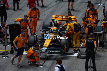 2023-11-05 - 04 NORRIS Lando (gbr), McLaren F1 Team MCL60, during the 2023 Formula 1 Rolex Grande Premio de Sao Paulo, 20th round of the 2023 Formula One World Championship from November 3 to 5, 2023 on the Autodromo José Carlos Pace, in Sao Paulo, Brazil - F1 - SAO PAULO GRAND PRIX 2023 - RACE - FORMULA 1 - MOTORS