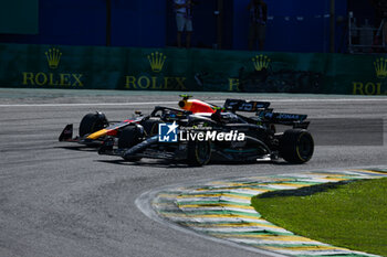 2023-11-05 - 44 HAMILTON Lewis (gbr), Mercedes AMG F1 Team W14, 11 PEREZ Sergio (mex), Red Bull Racing RB19, action during the 2023 Formula 1 Rolex Grande Premio de Sao Paulo, 20th round of the 2023 Formula One World Championship from November 3 to 5, 2023 on the Autodromo José Carlos Pace, in Sao Paulo, Brazil - F1 - SAO PAULO GRAND PRIX 2023 - RACE - FORMULA 1 - MOTORS