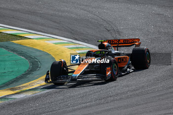 2023-11-05 - 04 NORRIS Lando (gbr), McLaren F1 Team MCL60, action during the 2023 Formula 1 Rolex Grande Premio de Sao Paulo, 20th round of the 2023 Formula One World Championship from November 3 to 5, 2023 on the Autodromo José Carlos Pace, in Sao Paulo, Brazil - F1 - SAO PAULO GRAND PRIX 2023 - RACE - FORMULA 1 - MOTORS