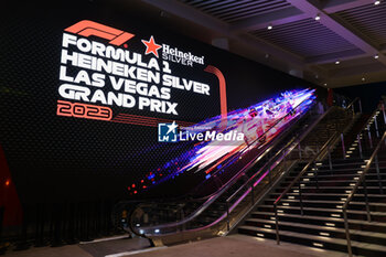 2023-11-15 - paddock club entry, illustration during the 2023 Formula 1 Heineken Silver Las Vegas Grand Prix, 21th round of the 2023 Formula One World Championship from November 17 to 19, 2023 on the Las Vegas Strip Circuit, in Las Vegas, USA - F1 - LAS VEGAS GRAND PRIX 2023 - FORMULA 1 - MOTORS