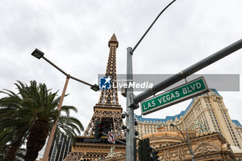 2023-11-15 - illustration the strip, eiffel tower during the 2023 Formula 1 Heineken Silver Las Vegas Grand Prix, 21th round of the 2023 Formula One World Championship from November 17 to 19, 2023 on the Las Vegas Strip Circuit, in Las Vegas, USA - F1 - LAS VEGAS GRAND PRIX 2023 - FORMULA 1 - MOTORS