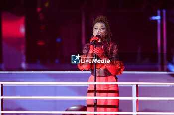 2023-11-16 - Andra Day, R&B and soul singer, songwriter, and actress, portrait, Las Vegas Grand Prix Opening Ceremony, during the 2023 Formula 1 Heineken Silver Las Vegas Grand Prix, 21th round of the 2023 Formula One World Championship from November 17 to 19, 2023 on the Las Vegas Strip Circuit, in Las Vegas, USA - F1 - LAS VEGAS GRAND PRIX 2023 - FORMULA 1 - MOTORS