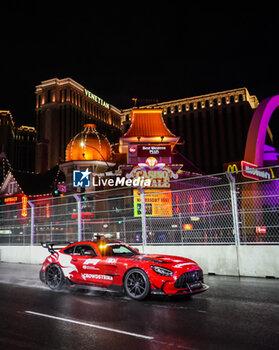 2023-11-16 - safety car, Mercedes AMG during the 2023 Formula 1 Heineken Silver Las Vegas Grand Prix, 21th round of the 2023 Formula One World Championship from November 17 to 19, 2023 on the Las Vegas Strip Circuit, in Las Vegas, USA - F1 - LAS VEGAS GRAND PRIX 2023 - FORMULA 1 - MOTORS