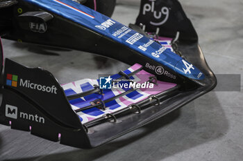 2023-11-17 - Front wing, Alpine F1 Team A523 during the 2023 Formula 1 Heineken Silver Las Vegas Grand Prix, 21th round of the 2023 Formula One World Championship from November 17 to 19, 2023 on the Las Vegas Strip Circuit, in Las Vegas, USA - F1 - LAS VEGAS GRAND PRIX 2023 - FORMULA 1 - MOTORS
