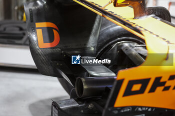 2023-11-17 - Rear wing, McLaren F1 Team MCL60 during the 2023 Formula 1 Heineken Silver Las Vegas Grand Prix, 21th round of the 2023 Formula One World Championship from November 17 to 19, 2023 on the Las Vegas Strip Circuit, in Las Vegas, USA - F1 - LAS VEGAS GRAND PRIX 2023 - FORMULA 1 - MOTORS