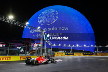 2023-11-18 - 16 LECLERC Charles (mco), Scuderia Ferrari SF-23, action in front of the sphere during the 2023 Formula 1 Heineken Silver Las Vegas Grand Prix, 21th round of the 2023 Formula One World Championship from November 17 to 19, 2023 on the Las Vegas Strip Circuit, in Las Vegas, USA - F1 - LAS VEGAS GRAND PRIX 2023 - FORMULA 1 - MOTORS