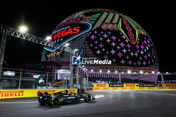 2023-11-18 - 44 HAMILTON Lewis (gbr), Mercedes AMG F1 Team W14, action in front of the sphere during the 2023 Formula 1 Heineken Silver Las Vegas Grand Prix, 21th round of the 2023 Formula One World Championship from November 17 to 19, 2023 on the Las Vegas Strip Circuit, in Las Vegas, USA - F1 - LAS VEGAS GRAND PRIX 2023 - FORMULA 1 - MOTORS