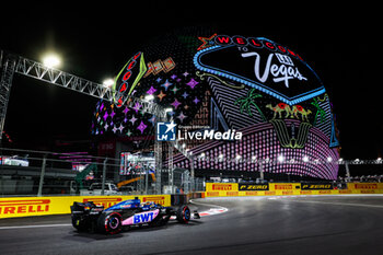 2023-11-18 - 10 GASLY Pierre (fra), Alpine F1 Team A523, action in front of the sphere during the 2023 Formula 1 Heineken Silver Las Vegas Grand Prix, 21th round of the 2023 Formula One World Championship from November 17 to 19, 2023 on the Las Vegas Strip Circuit, in Las Vegas, USA - F1 - LAS VEGAS GRAND PRIX 2023 - FORMULA 1 - MOTORS