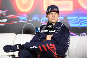 2023-11-18 - VERSTAPPEN Max (ned), Red Bull Racing RB19, portrait press conference during the 2023 Formula 1 Heineken Silver Las Vegas Grand Prix, 21th round of the 2023 Formula One World Championship from November 17 to 19, 2023 on the Las Vegas Strip Circuit, in Las Vegas, USA - F1 - LAS VEGAS GRAND PRIX 2023 - FORMULA 1 - MOTORS