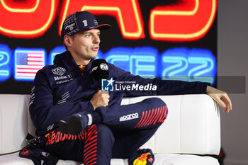 2023-11-18 - VERSTAPPEN Max (ned), Red Bull Racing RB19, portrait press conference during the 2023 Formula 1 Heineken Silver Las Vegas Grand Prix, 21th round of the 2023 Formula One World Championship from November 17 to 19, 2023 on the Las Vegas Strip Circuit, in Las Vegas, USA - F1 - LAS VEGAS GRAND PRIX 2023 - FORMULA 1 - MOTORS