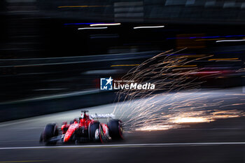2023-11-18 - 16 LECLERC Charles (mco), Scuderia Ferrari SF-23, action during the 2023 Formula 1 Heineken Silver Las Vegas Grand Prix, 21th round of the 2023 Formula One World Championship from November 17 to 19, 2023 on the Las Vegas Strip Circuit, in Las Vegas, USA - F1 - LAS VEGAS GRAND PRIX 2023 - FORMULA 1 - MOTORS