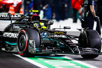 2023-11-18 - 44 HAMILTON Lewis (gbr), Mercedes AMG F1 Team W14, action during the 2023 Formula 1 Heineken Silver Las Vegas Grand Prix, 21th round of the 2023 Formula One World Championship from November 17 to 19, 2023 on the Las Vegas Strip Circuit, in Las Vegas, USA - F1 - LAS VEGAS GRAND PRIX 2023 - FORMULA 1 - MOTORS