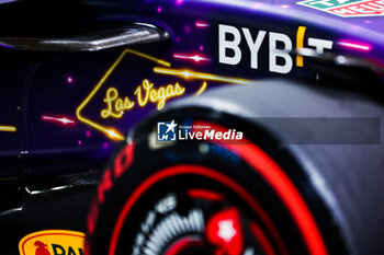 2023-11-18 - Red Bull Racing RB19, detail of the special livery during the 2023 Formula 1 Heineken Silver Las Vegas Grand Prix, 21th round of the 2023 Formula One World Championship from November 17 to 19, 2023 on the Las Vegas Strip Circuit, in Las Vegas, USA - F1 - LAS VEGAS GRAND PRIX 2023 - FORMULA 1 - MOTORS