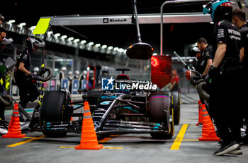 2023-11-18 - 63 RUSSELL George (gbr), Mercedes AMG F1 Team W14, action during the 2023 Formula 1 Heineken Silver Las Vegas Grand Prix, 21th round of the 2023 Formula One World Championship from November 17 to 19, 2023 on the Las Vegas Strip Circuit, in Las Vegas, USA - F1 - LAS VEGAS GRAND PRIX 2023 - FORMULA 1 - MOTORS