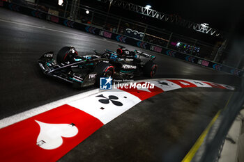 2023-11-18 - 63 RUSSELL George (gbr), Mercedes AMG F1 Team W14, action during the 2023 Formula 1 Heineken Silver Las Vegas Grand Prix, 21th round of the 2023 Formula One World Championship from November 17 to 19, 2023 on the Las Vegas Strip Circuit, in Las Vegas, USA - F1 - LAS VEGAS GRAND PRIX 2023 - FORMULA 1 - MOTORS