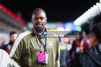 2023-11-19 - Usain Bolt, eight-time Olympic gold medallist, portrait during the 2023 Formula 1 Heineken Silver Las Vegas Grand Prix, 21th round of the 2023 Formula One World Championship from November 17 to 19, 2023 on the Las Vegas Strip Circuit, in Las Vegas, USA - F1 - LAS VEGAS GRAND PRIX 2023 - RACE - FORMULA 1 - MOTORS