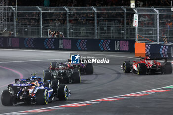 2023-11-19 - 01 VERSTAPPEN Max (nld), Red Bull Racing RB19, 16 LECLERC Charles (mco), Scuderia Ferrari SF-23, action during the 2023 Formula 1 Heineken Silver Las Vegas Grand Prix, 21th round of the 2023 Formula One World Championship from November 17 to 19, 2023 on the Las Vegas Strip Circuit, in Las Vegas, USA - F1 - LAS VEGAS GRAND PRIX 2023 - RACE - FORMULA 1 - MOTORS